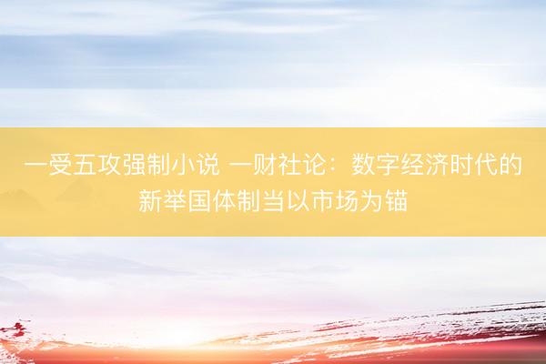 一受五攻强制小说 一财社论：数字经济时代的新举国体制当以市场为锚