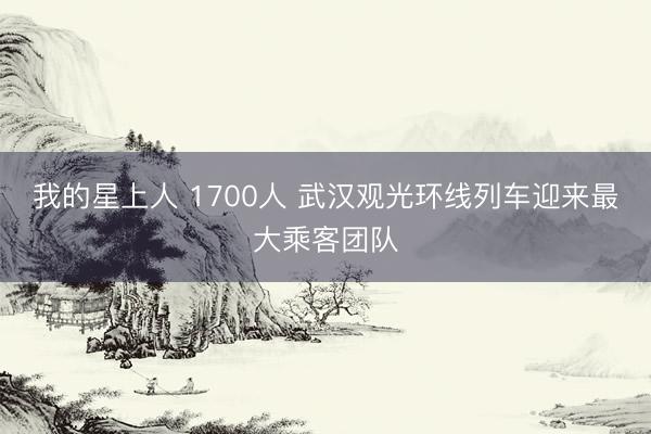 我的星上人 1700人 武汉观光环线列车迎来最大乘客团队
