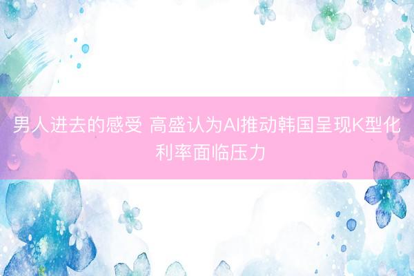 男人进去的感受 高盛认为AI推动韩国呈现K型化 利率面临压力